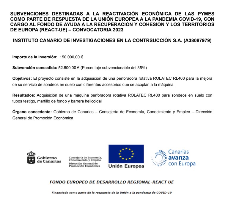 SUBVENCIONES DESTINADAS A LA REACTIVACIÓN ECONÓMICA